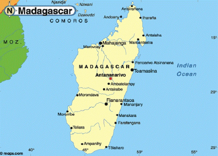 نقشه ماداگاسکار
