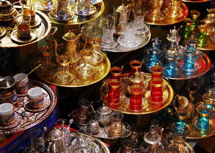 ظروف شیشه ای قدیمی ترکیه