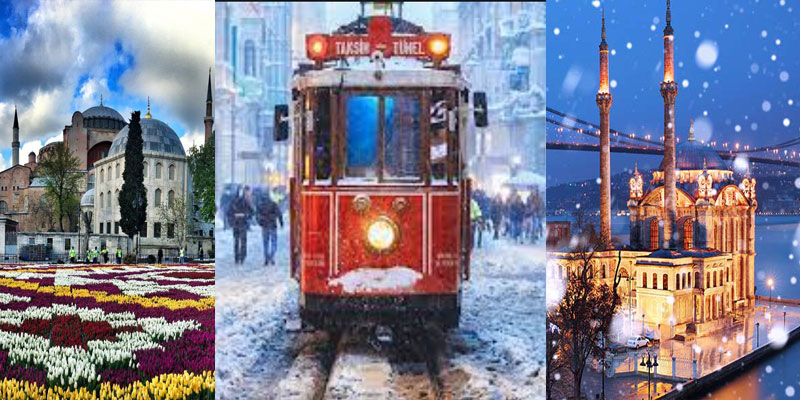 استانبول در بهار، تابستان، پاییز، زمستان چه شکلی است؟