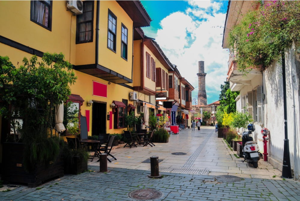 خیابان های کالیچی در آنتالیا در ترکیه